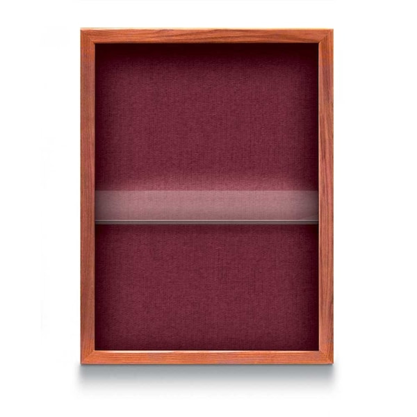 Indoor Enclosed Combo Board, 48"x36", Black Frame/Black & Rubber